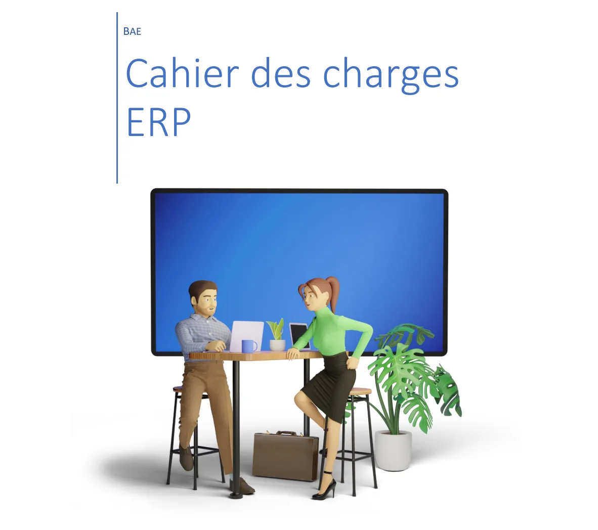 Couverture du modèle de cahier des charges ERP
