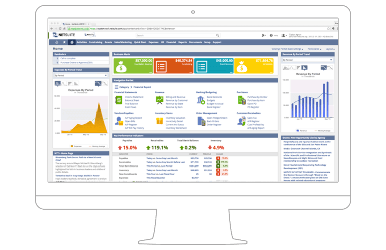Netsuite Dashboard - Bae360