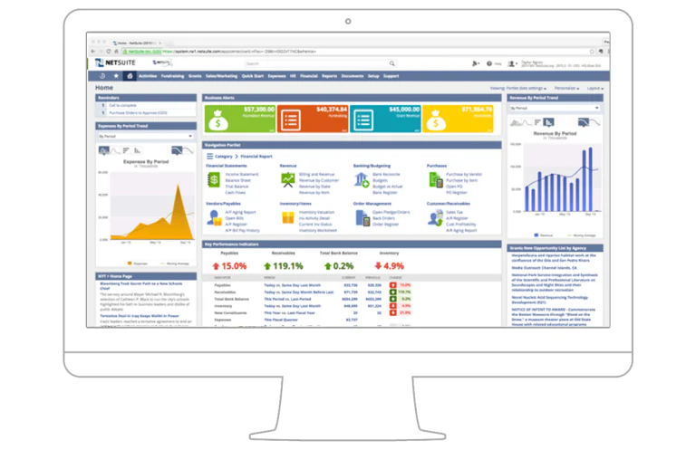 Netsuite Dashboard - Bae360